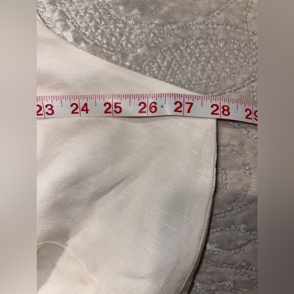 Loft double v neck wide leg white jumpsuit Size 24 - Picture 6 of 7